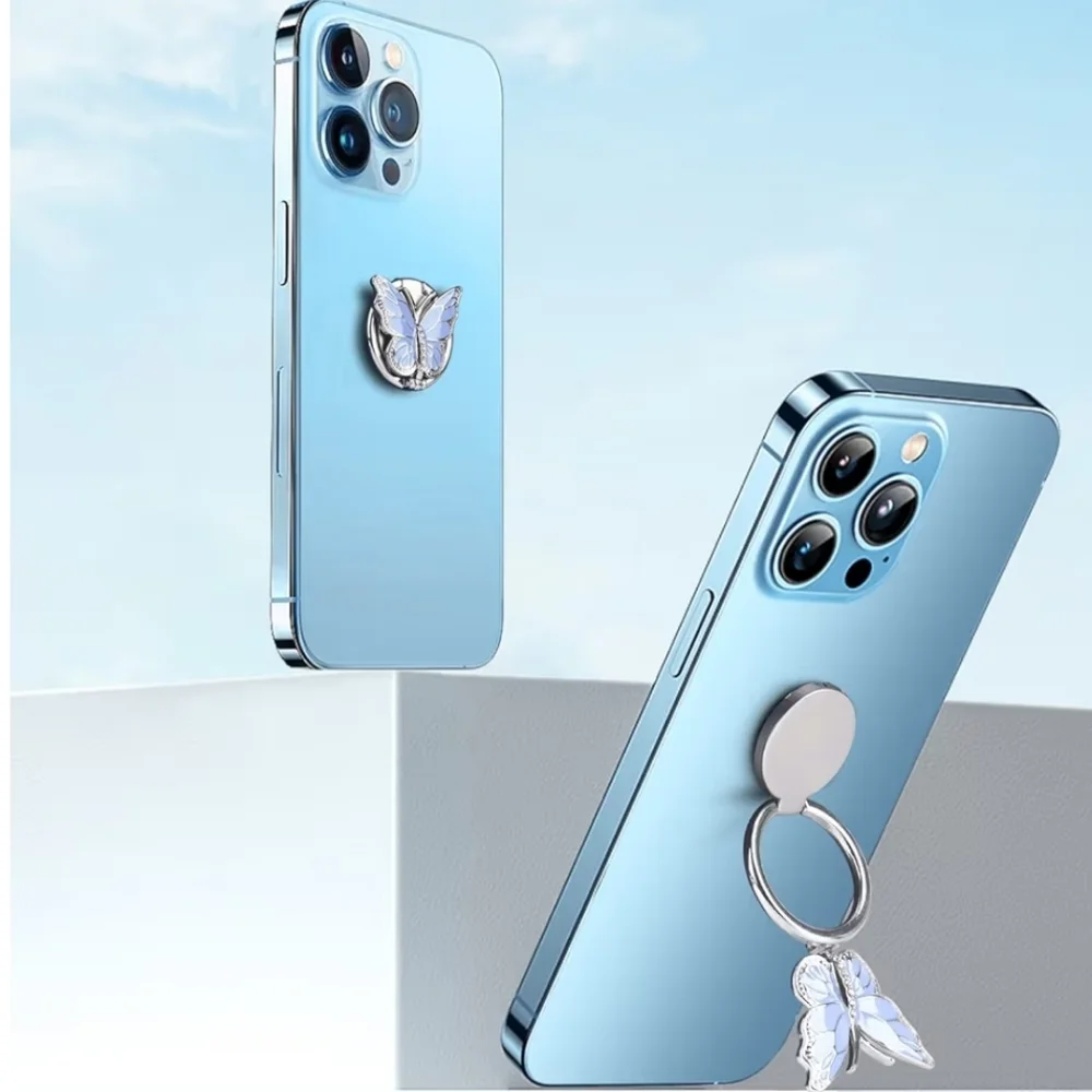 Butterfly Phone Ring Grip 360 Degree Rotating Plating Finger Holder Kickstand‎